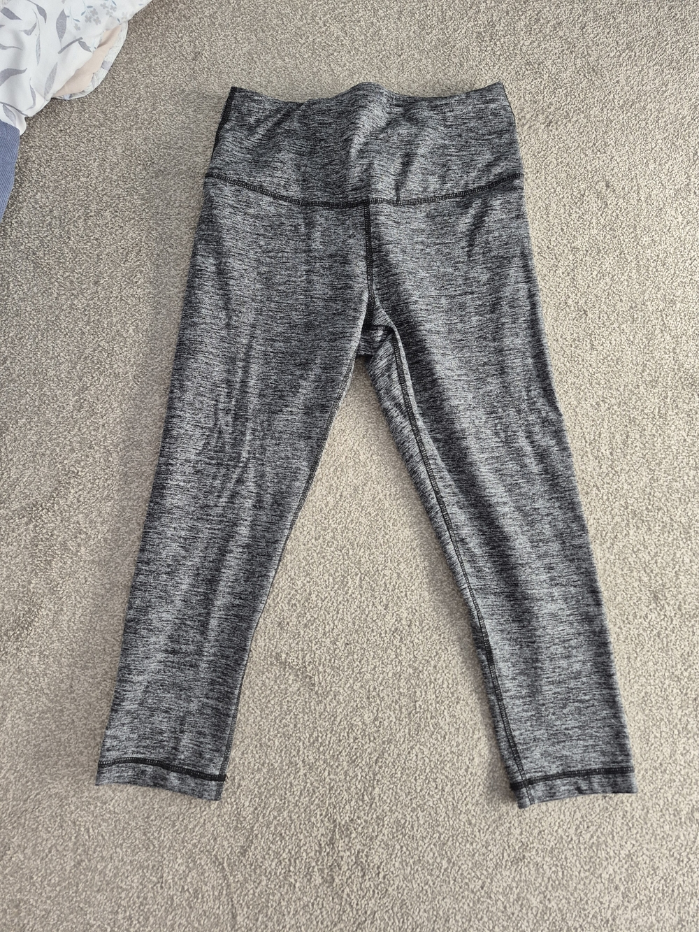 Ladies Grey Heather Work Out Capri